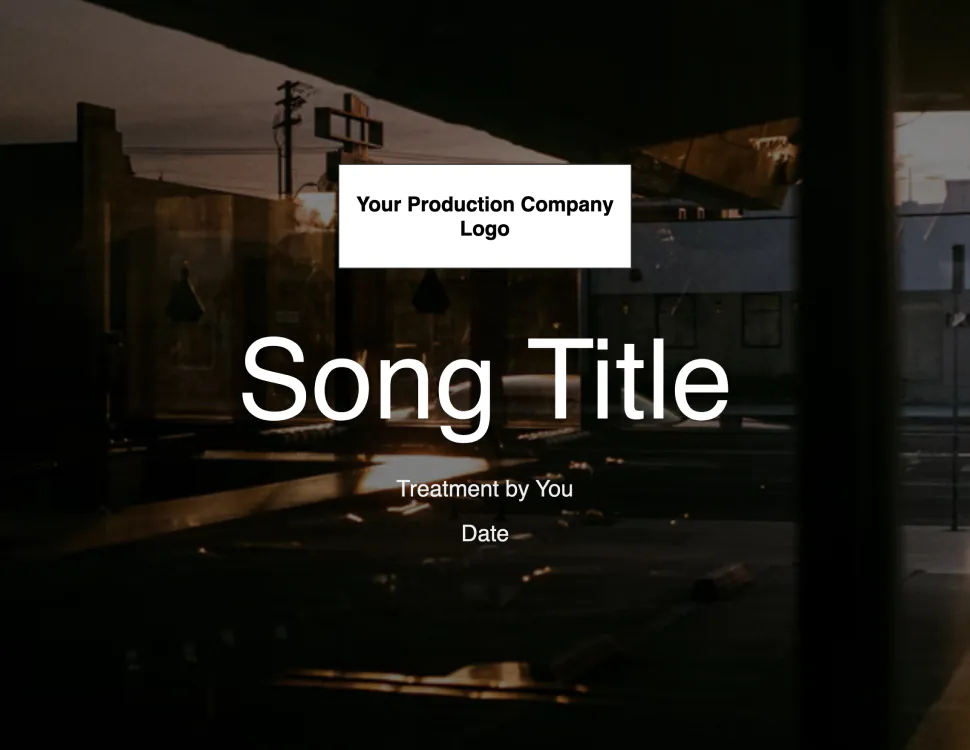 Guide to the Music Video Treatment (Free Treatment Included) Wrapbook